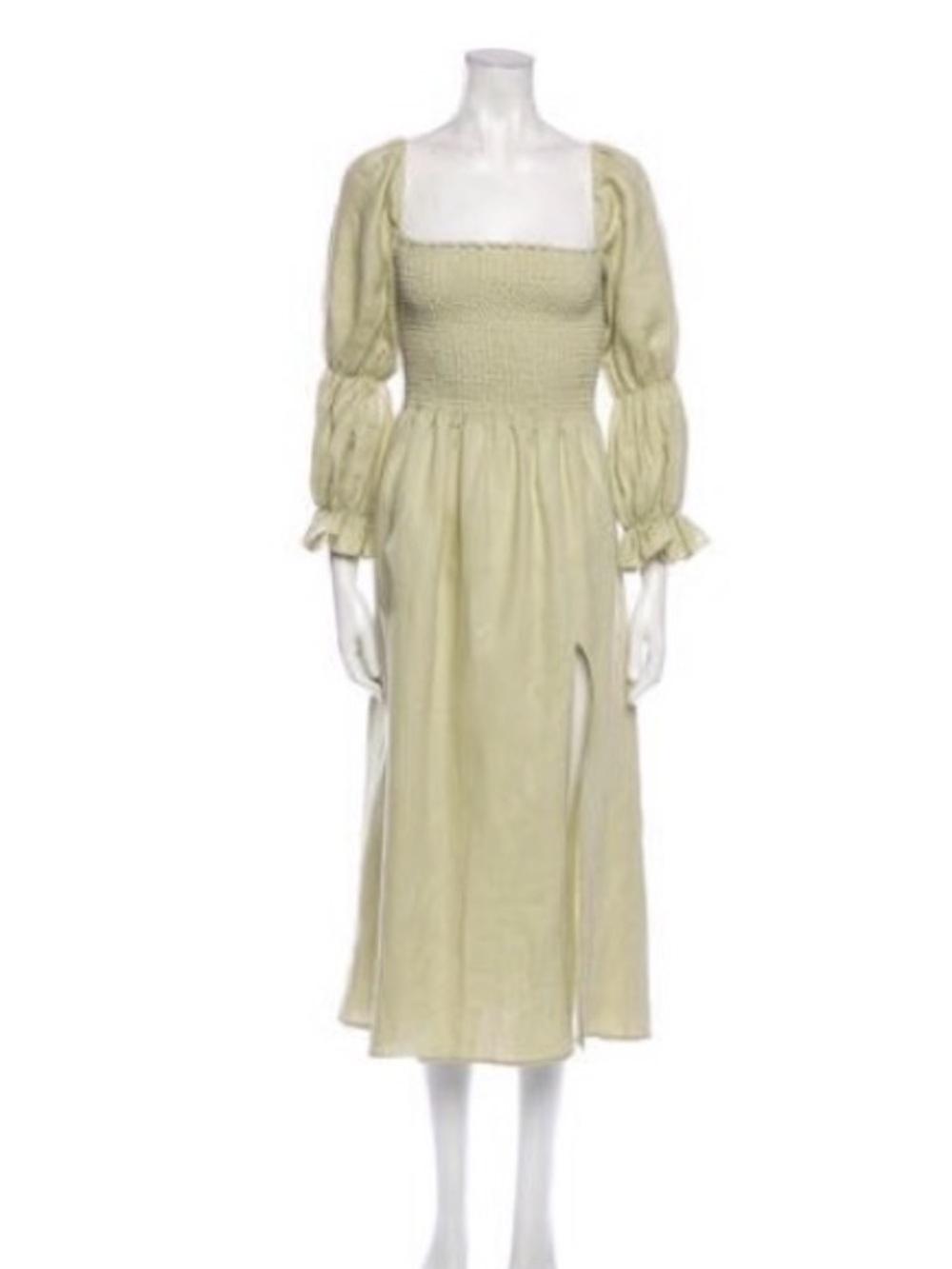 Reformation Hyland Midi dress with puff sleeves